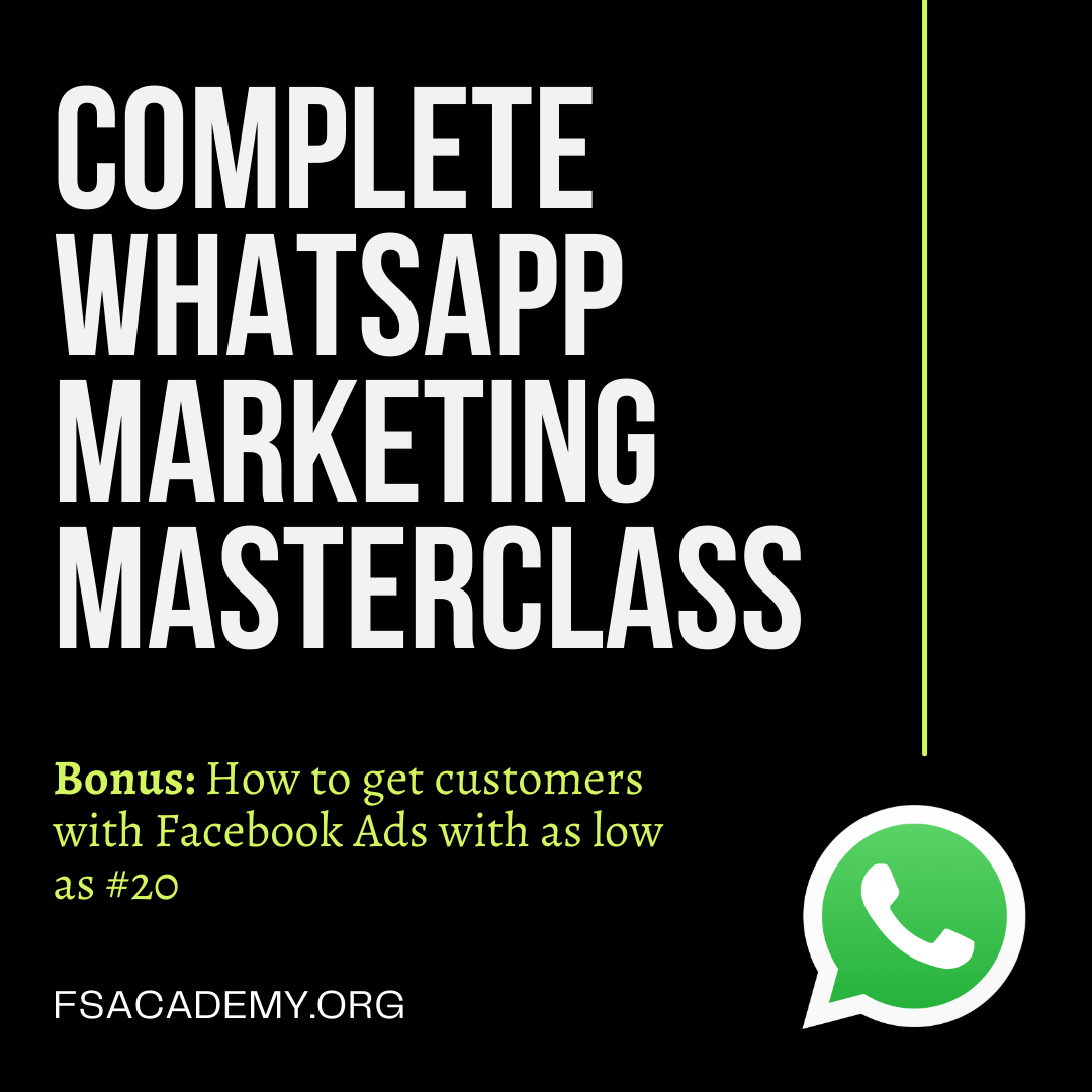 Complete WhatsApp Marketing Masterclass